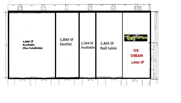 More Photos Of 8190-8214 FM 78, Converse Storefront For Sale