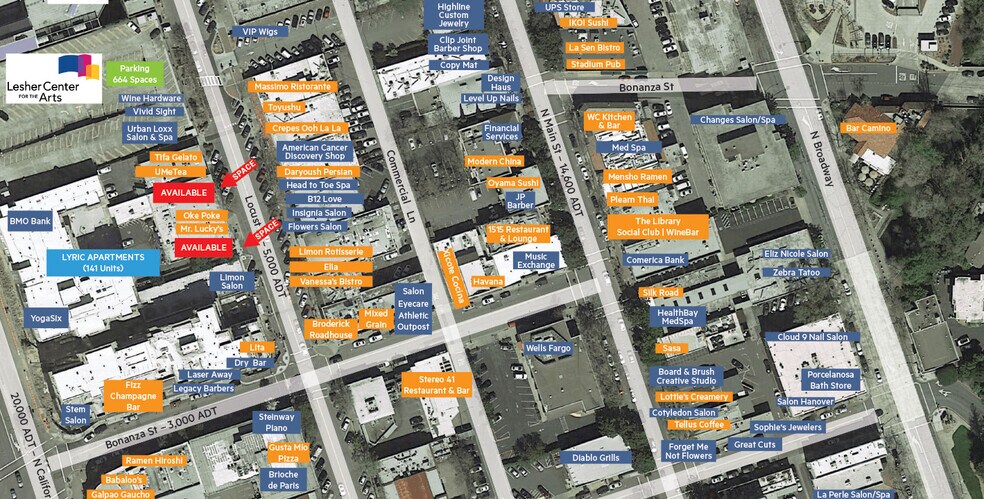 More Photos Of 1525-1531 Locust St, Walnut Creek Storefront For Lease