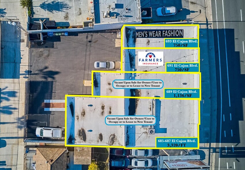 More Photos Of 685-693 El Cajon Blvd, El Cajon Storefront Retail Office For Sale