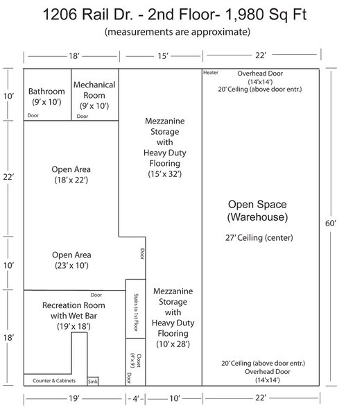 More Photos Of 1206 Rail Dr, Woodstock Warehouse For Sale