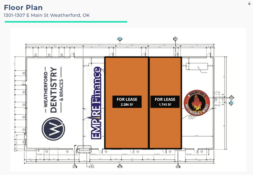 More Photos Of 1301-1307 E Main St, Weatherford Storefront Retail Office For Lease