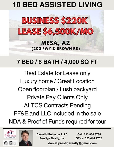 Primary Photo Of West Side of Brown Rd & 202 Fwy, Mesa Assisted Living For Lease