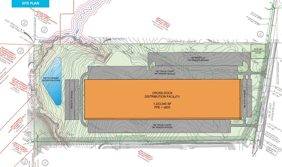 More Photos Of 5023 Hightower Trl SE, Social Circle Distribution For Lease