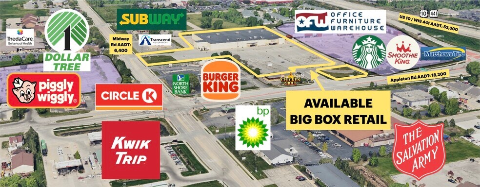 More Photos Of 1578 Appleton Rd, Menasha Storefront For Lease