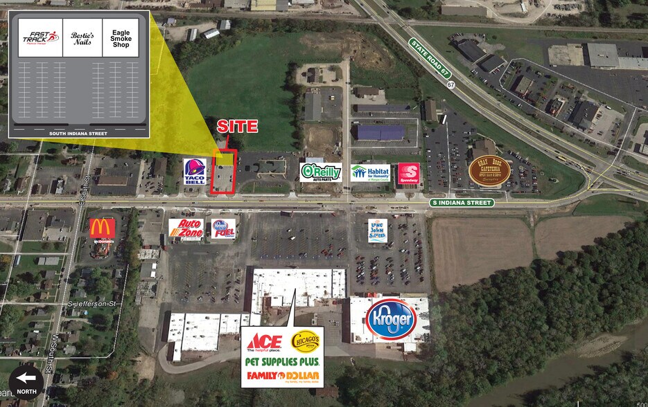 Primary Photo Of 435-439 S Indiana St, Mooresville Freestanding For Sale