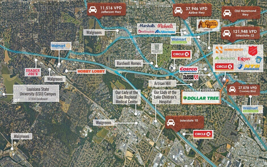 More Photos Of 10440 Coursey Blvd, Baton Rouge Freestanding For Sale