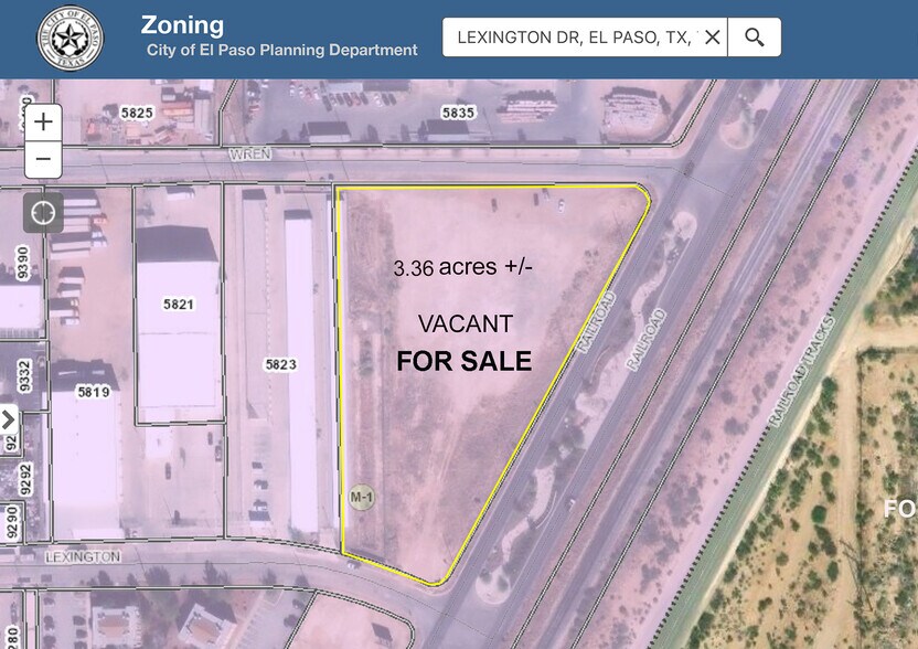 More Photos Of Railroad Drive @ Lexington Drive, El Paso Land For Sale