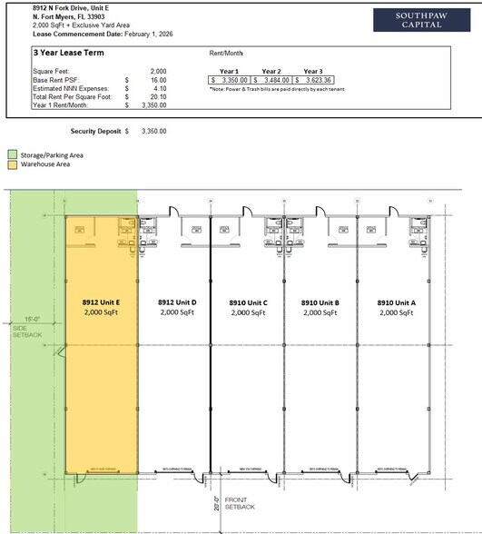 More Photos Of 8911-8919 N Fork Dr, North Fort Myers Warehouse For Lease