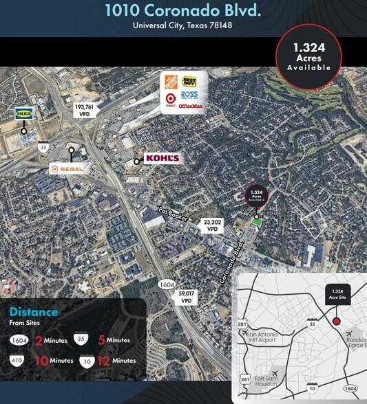 More Photos Of 1010 Coronado Blvd, Universal City Land For Lease