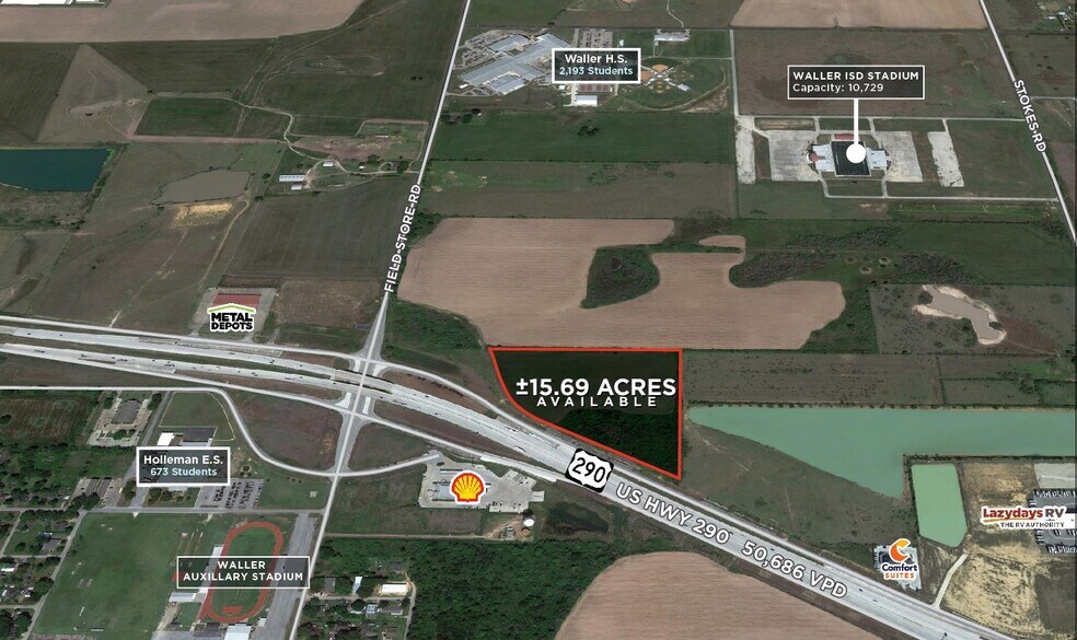 More Photos Of NEC US 290 at Field Store Road, Waller Land For Sale