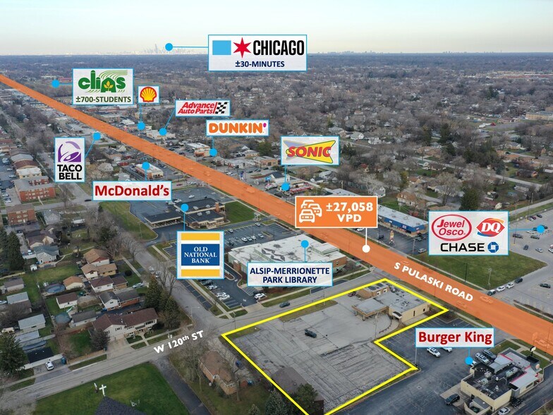More Photos Of 12004 S Pulaski Rd, Alsip General Retail For Sale