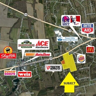 More Photos Of 1628 Route 209, Brodheadsville Land For Sale