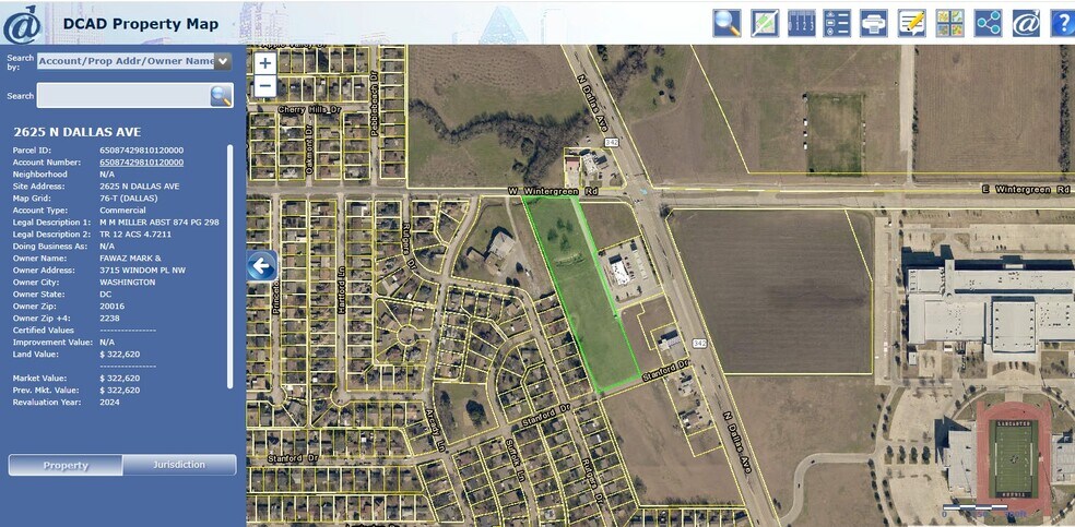Primary Photo Of 2625 N Dallas Ave, Lancaster Land For Sale