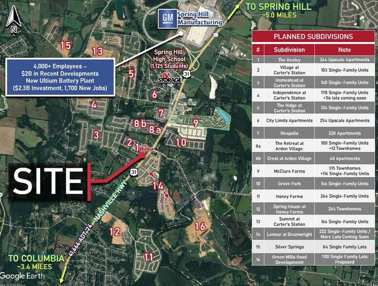 More Photos Of 2425 Nashville hwy, Columbia Land For Sale