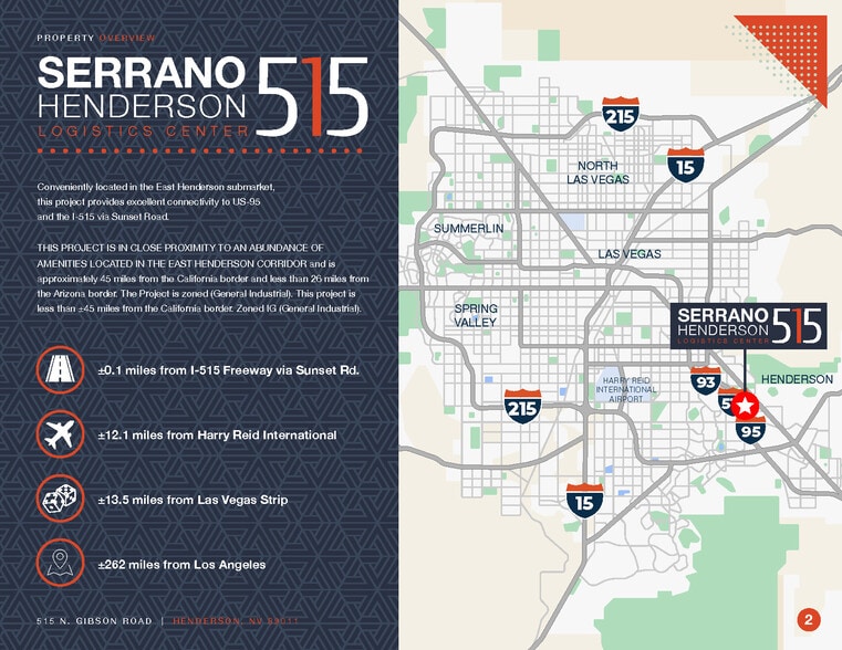 More Photos Of 515 N Gibson Rd, Henderson Distribution For Lease