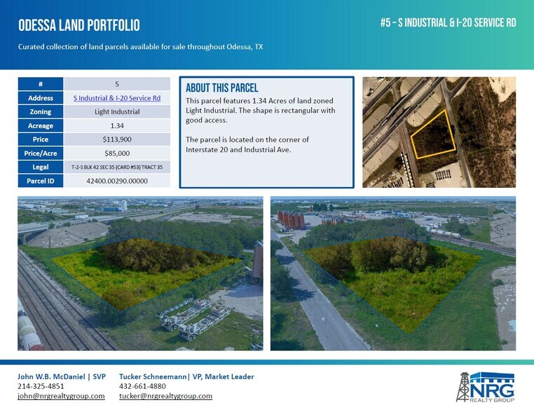 More Photos Of TBD Industrial Ave, Odessa Land For Sale