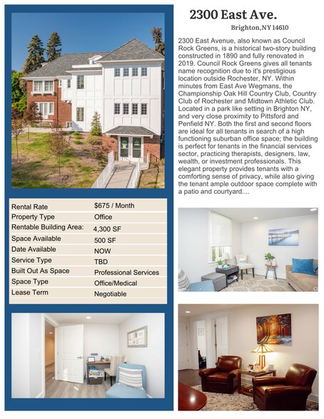 More Photos Of 2300 East Ave, Brighton Office For Lease