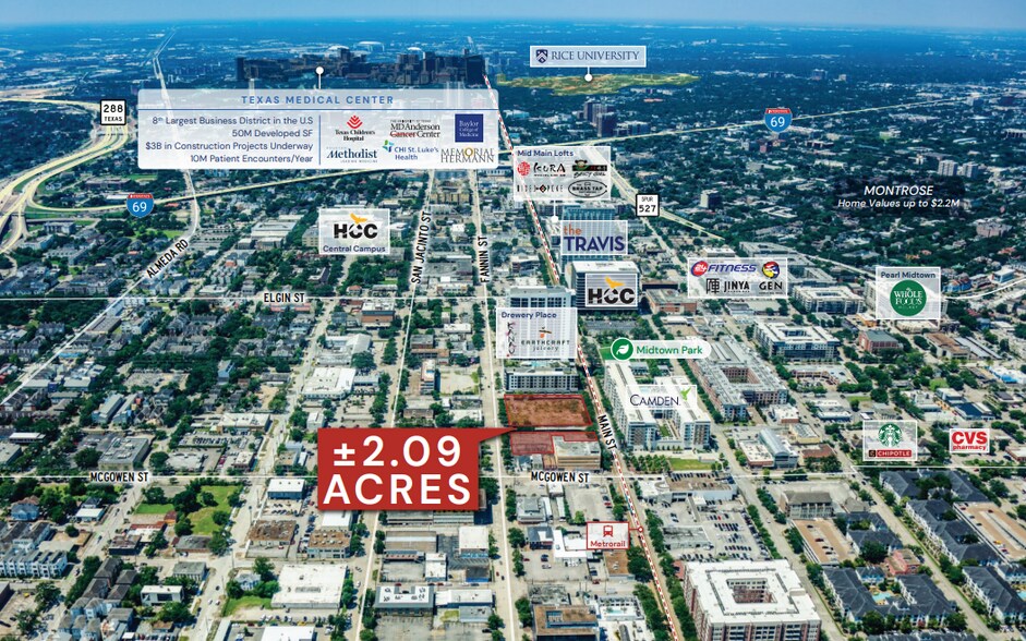 More Photos Of 2627 Main St, Houston Land For Sale