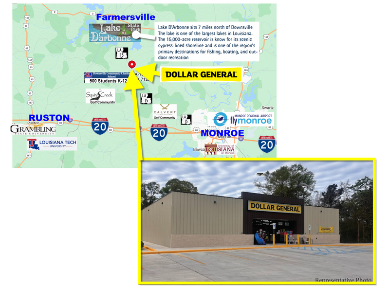 Primary Photo Of 12560 LA-15, Downsville General Retail For Sale