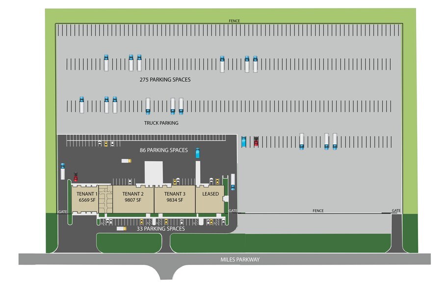 More Photos Of 365-399 Miles Pky, Bartlett Truck Terminal For Lease