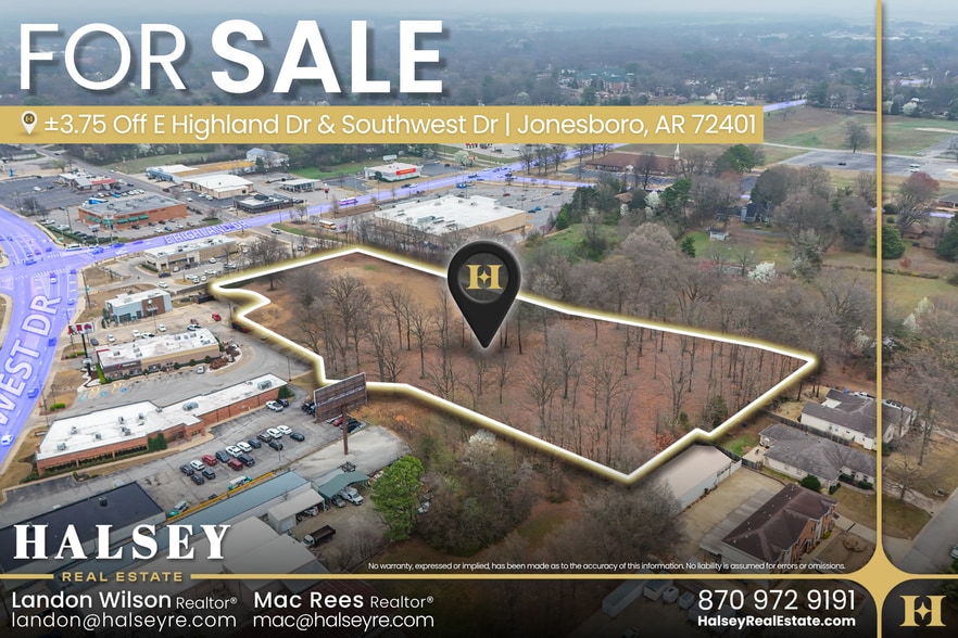 Primary Photo Of E Highland Dr and Southwest dr, Jonesboro Land For Sale