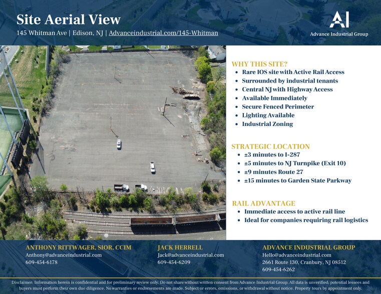 More Photos Of 145 Whitman Ave, Edison Land For Lease