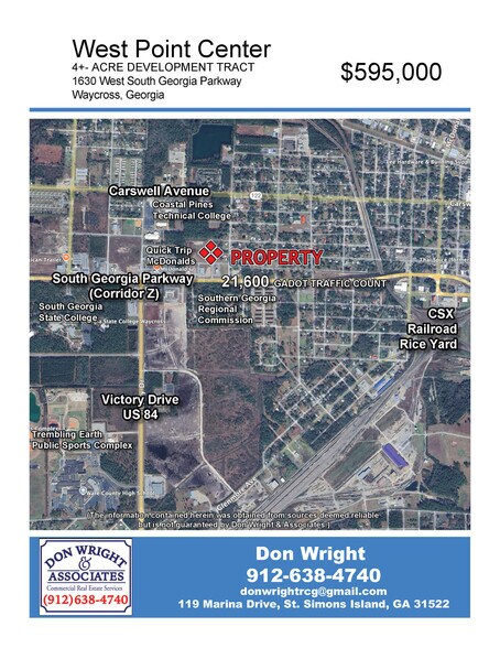 More Photos Of 1630 W. South Georgia Pky, Waycross Land For Sale