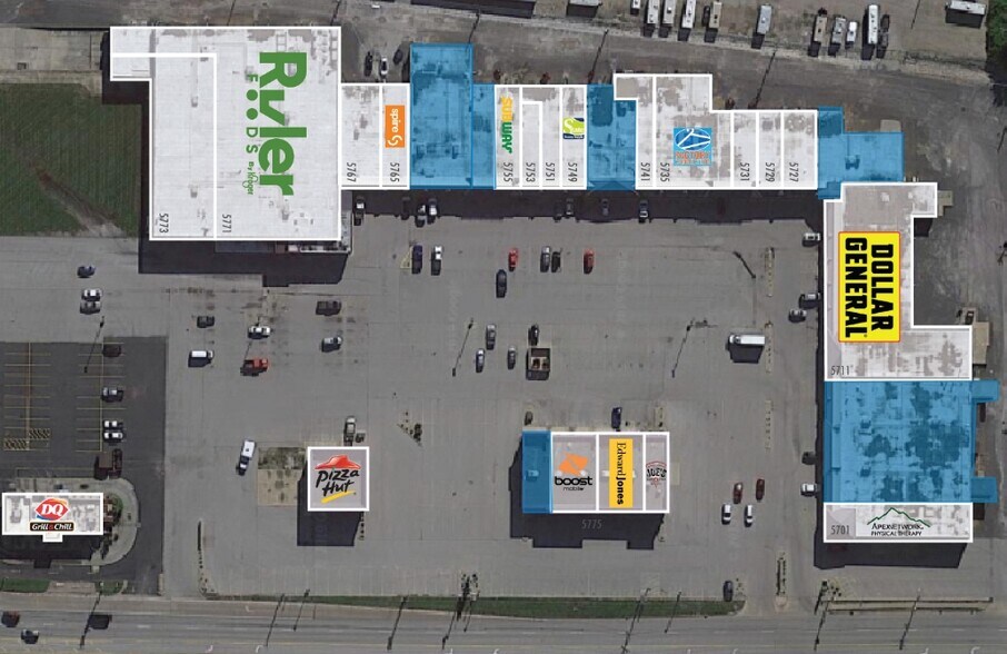 More Photos Of 5701-5777 Godfrey Rd, Godfrey Storefront For Lease
