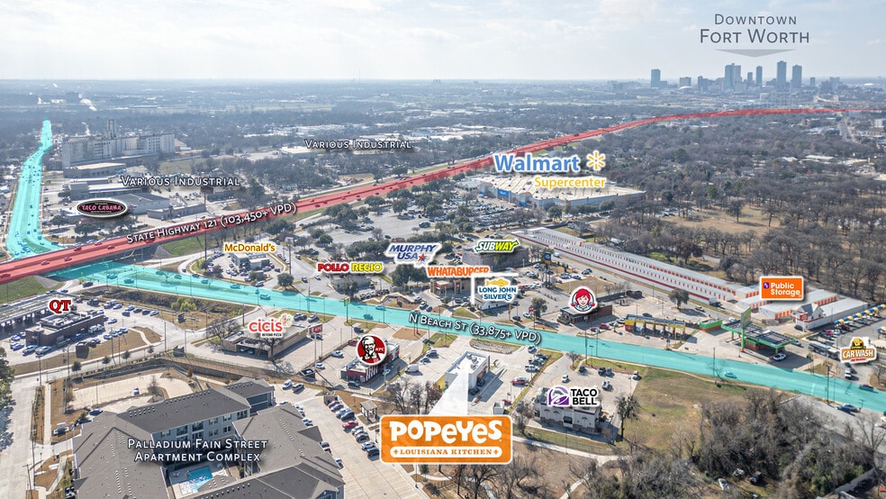 Primary Photo Of 1050 N Beach St, Fort Worth Restaurant For Sale