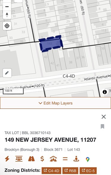 Primary Photo Of 149 New Jersey Ave, Brooklyn Land For Sale