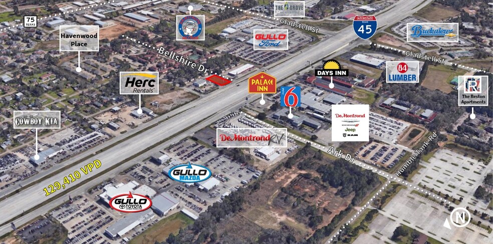 Primary Photo Of NEC I-45 and Bellshire Drive, Conroe Land For Lease