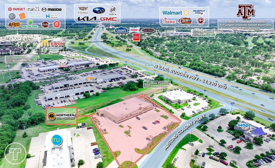 More Photos Of 1921 Austins Colony Pkwy, Bryan Freestanding For Sale