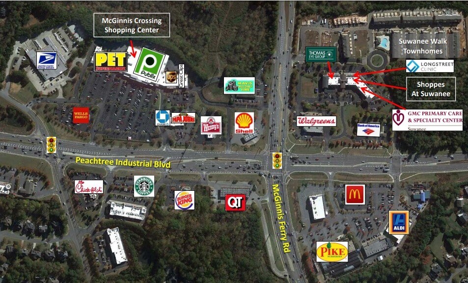 More Photos Of 1120 Peachtree Industrial Blvd, Suwanee General Retail For Lease