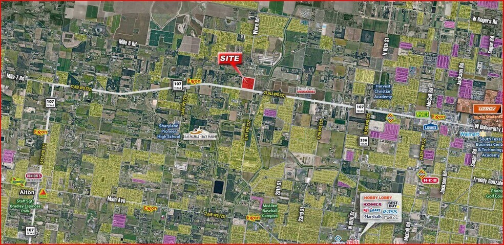 More Photos Of Highway 107, McAllen Land For Sale