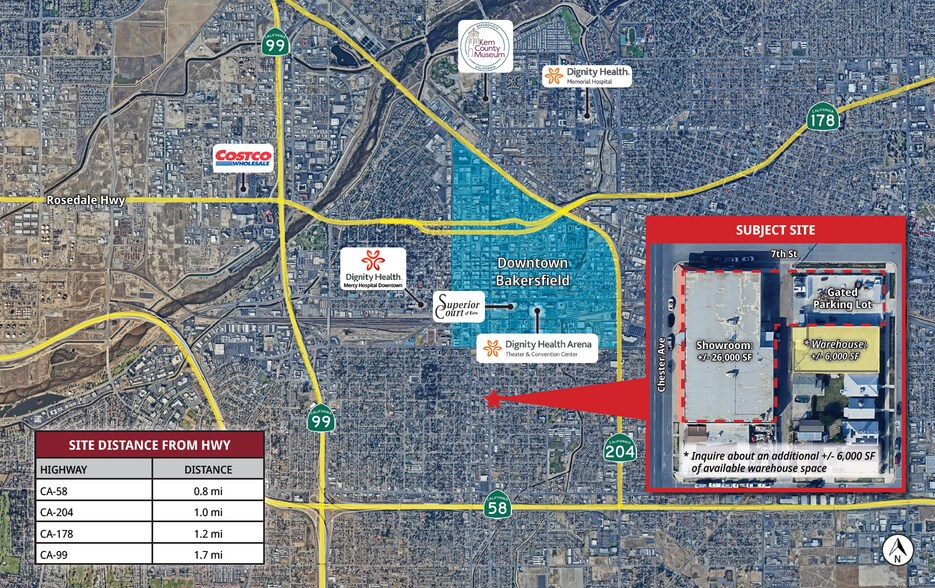 More Photos Of 620 Chester Ave, Bakersfield Showroom For Sale