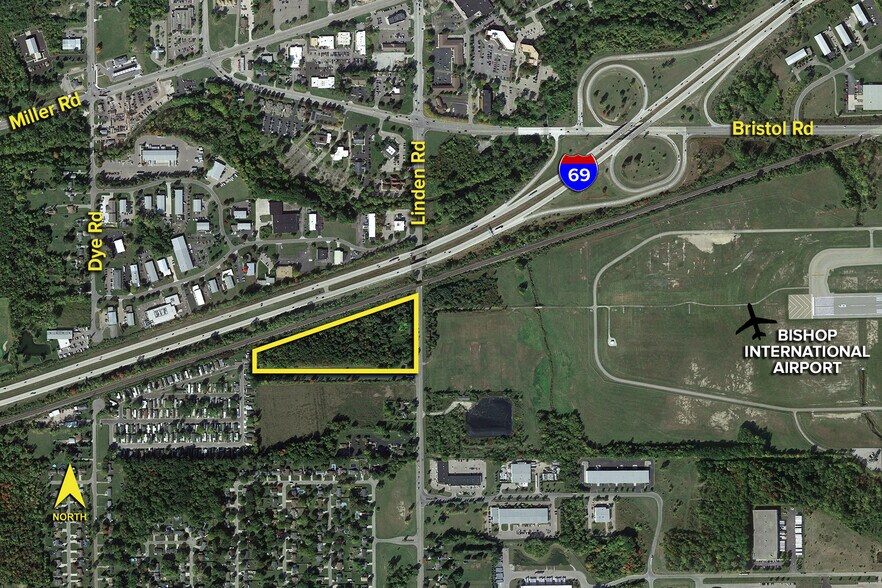 Primary Photo Of 4144 S Linden Rd, Flint Land For Sale