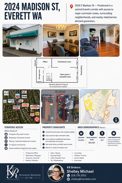 More Photos Of 2024 Madison St, Everett Office For Sale