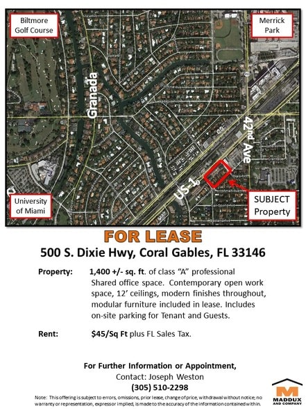 More Photos Of 500 S Dixie Hwy, Coral Gables Office For Lease