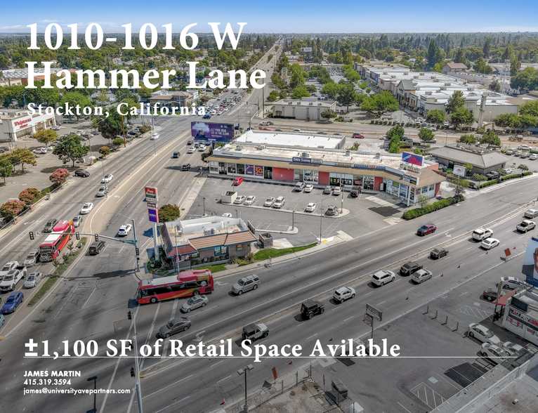 Primary Photo Of 1010-1016 W Hammer Ln, Stockton General Retail For Lease