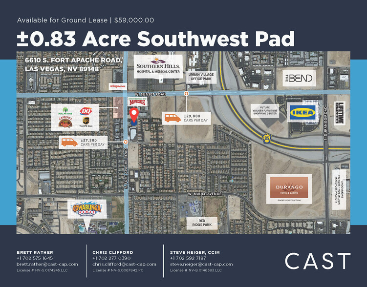 Primary Photo Of 6610 S Fort Apache Rd, Las Vegas Land For Lease