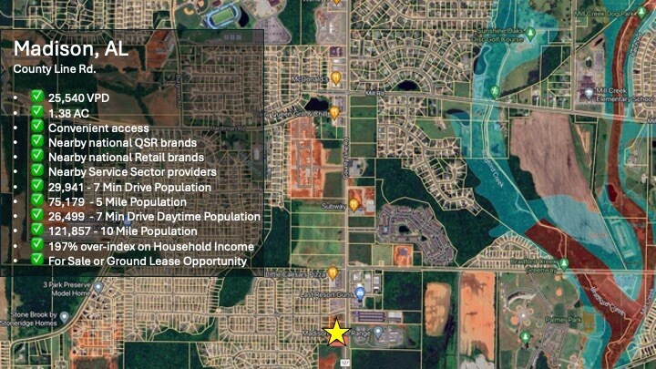 More Photos Of 10800 County Line rd, Madison Land For Sale