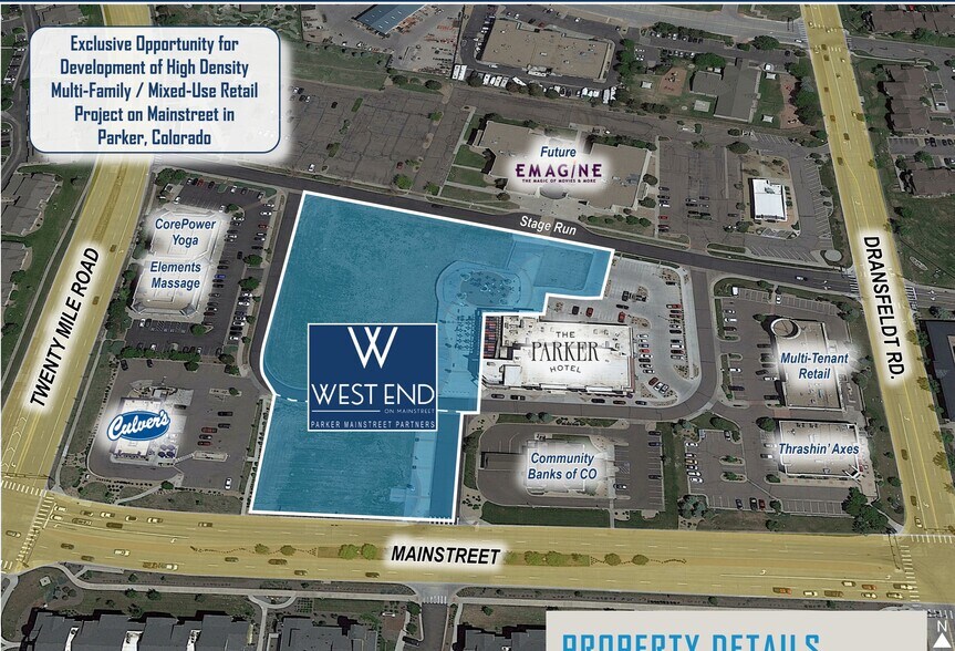 More Photos Of NEC of Mainstreet & Twenty Mile RD St, Parker Land For Sale