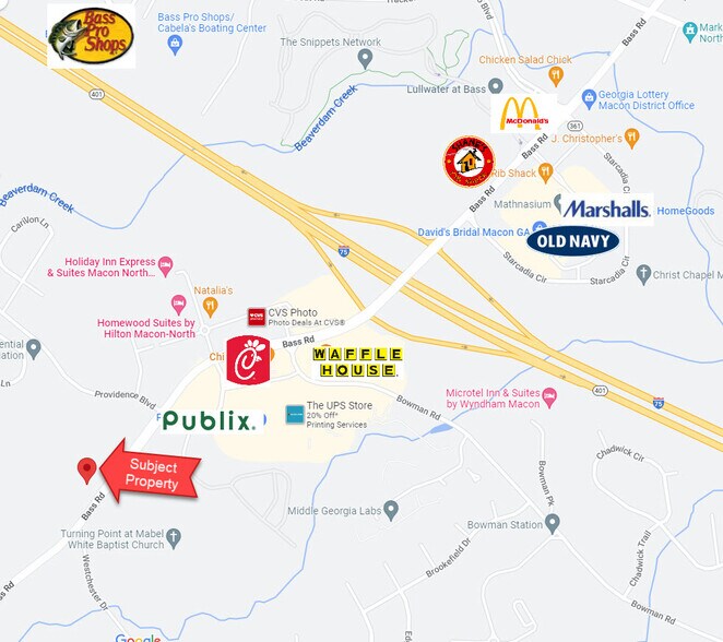 More Photos Of 1448 Bass Road Rd, Macon-Bibb General Retail For Sale