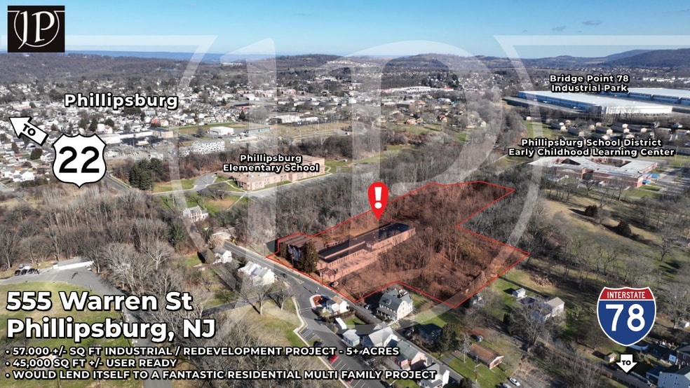 Primary Photo Of 555 Warren St, Phillipsburg Warehouse For Sale