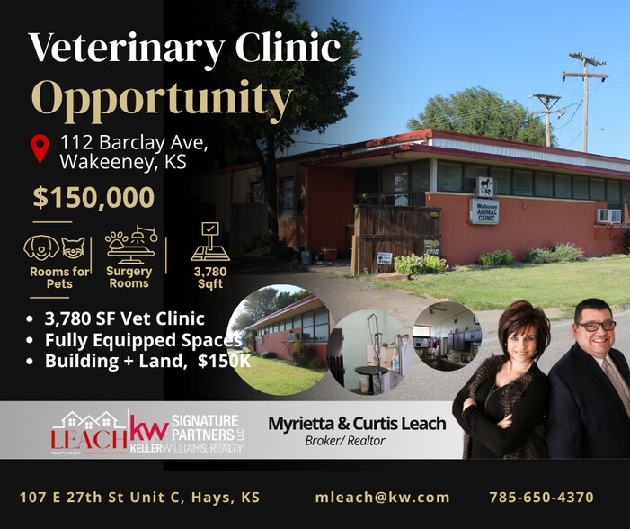 Primary Photo Of 112 Barclay Ave, Wa Keeney Veterinarian Kennel For Sale