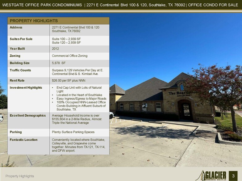 More Photos Of 2271 E Continental Blvd, Southlake Medical For Sale