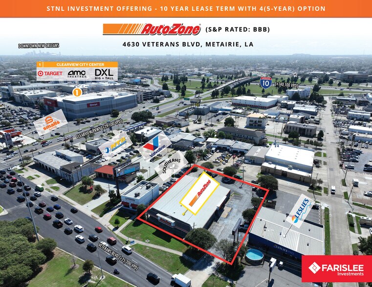 Primary Photo Of 4630 Veterans Memorial Blvd, Metairie Auto Repair For Sale