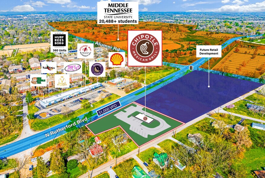 More Photos Of 232 N Rutherford Blvd, Murfreesboro Fast Food For Sale