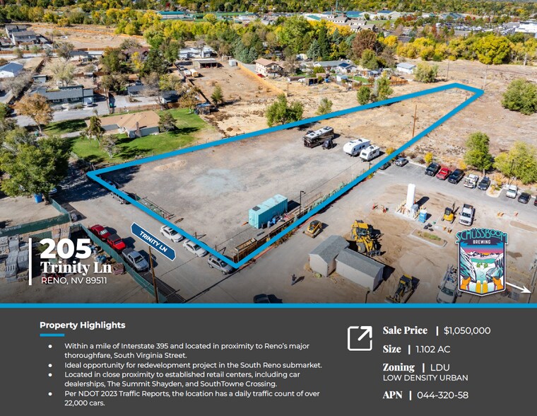 More Photos Of 205 Trinity Ln, Reno Land For Sale