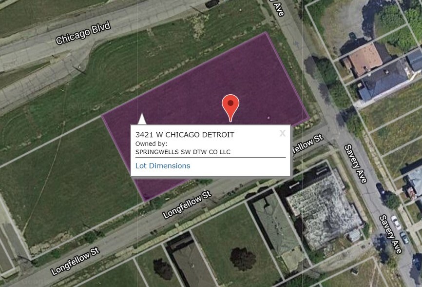 Primary Photo Of 3421 W Chicago, Detroit Land For Sale